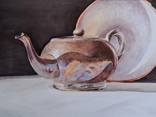 Imbryk, akwarela, 41x31 cm