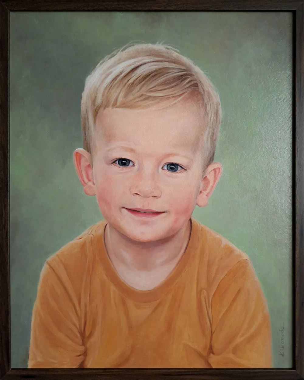 Portret chłopca | olej na płycie, 40x50 cm